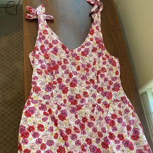 Miley Cyrus Max Azria shorts romper floral cotton